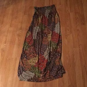 Sexy Paisley Strapless Dress